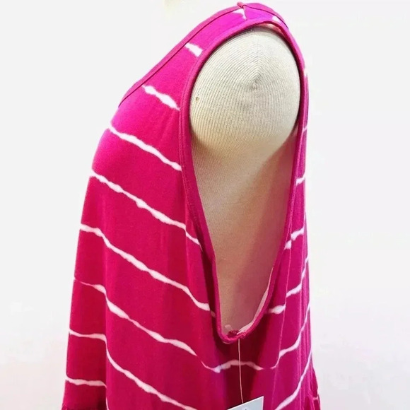 NWT CROFT & BARROW Women Sleeveless Pullover Plaid Elastic Waist Dress Size 2X - Picture 7 of 13